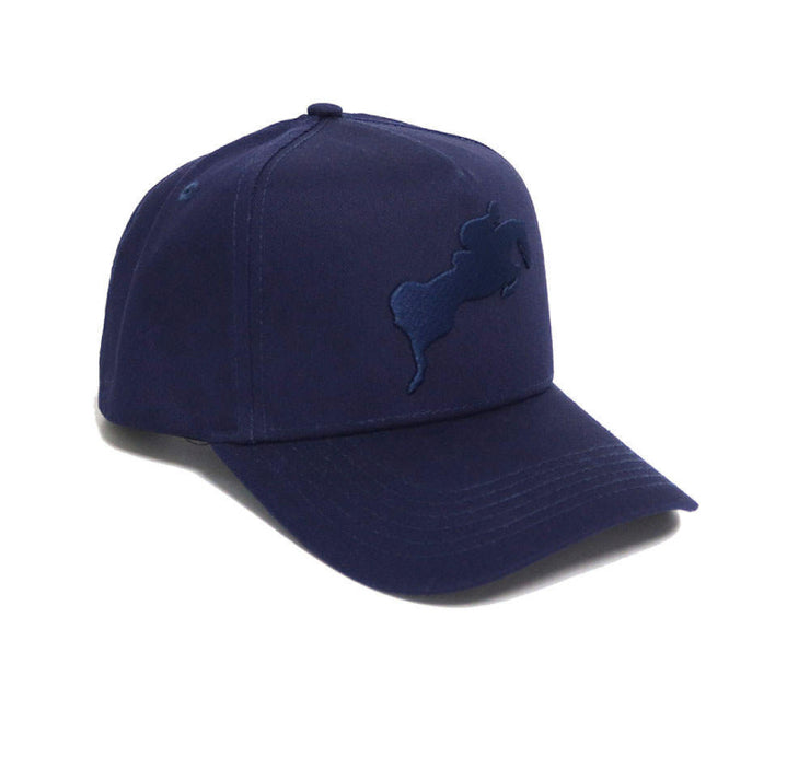 Jumper silhouette 3-D embroidered baseball cap